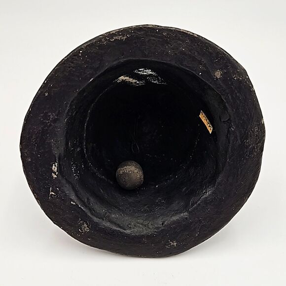 Vintage Barro Negro Mexican Black Pottery Bell Maiden / Girl / Feminine - Picture 9 of 10